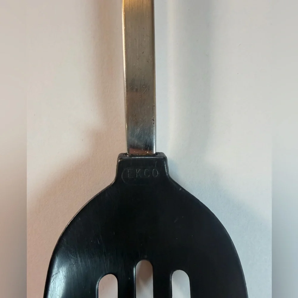 Vintage Ekco Cooking Serving Spoon Black Nylon 12